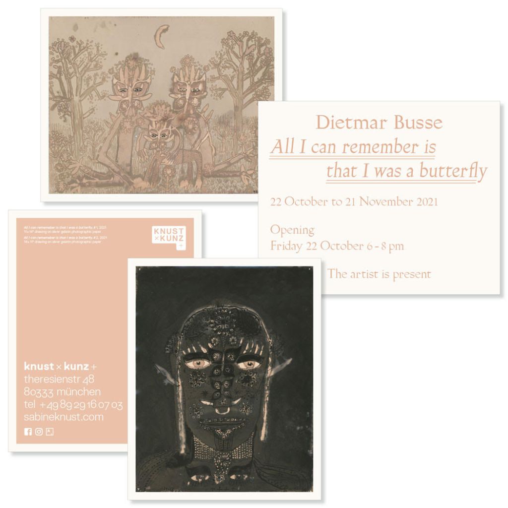 fine art print gallery exhibition announcement for deitmar busse at knust kunz editions