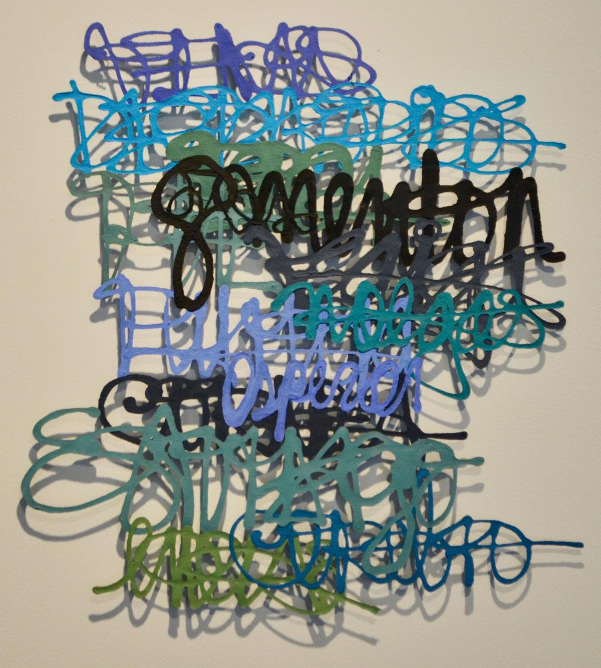 Invasive Words #3 © Miriam Londoño, Paper, 30 x 28.75 inches (76.2 x 73 cm)