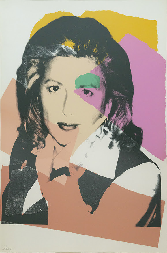 fine art prints by Andy Warhol, Marcia and Frederick Weisman, a pair of screenprints in colours, 1975