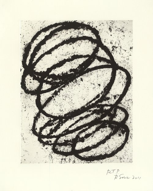 fine art print by Richard Serra, Bight #3, 2011, 1-color direct gravure, 27 x 22" (68.6 x 55.9 cm), Edition of 45