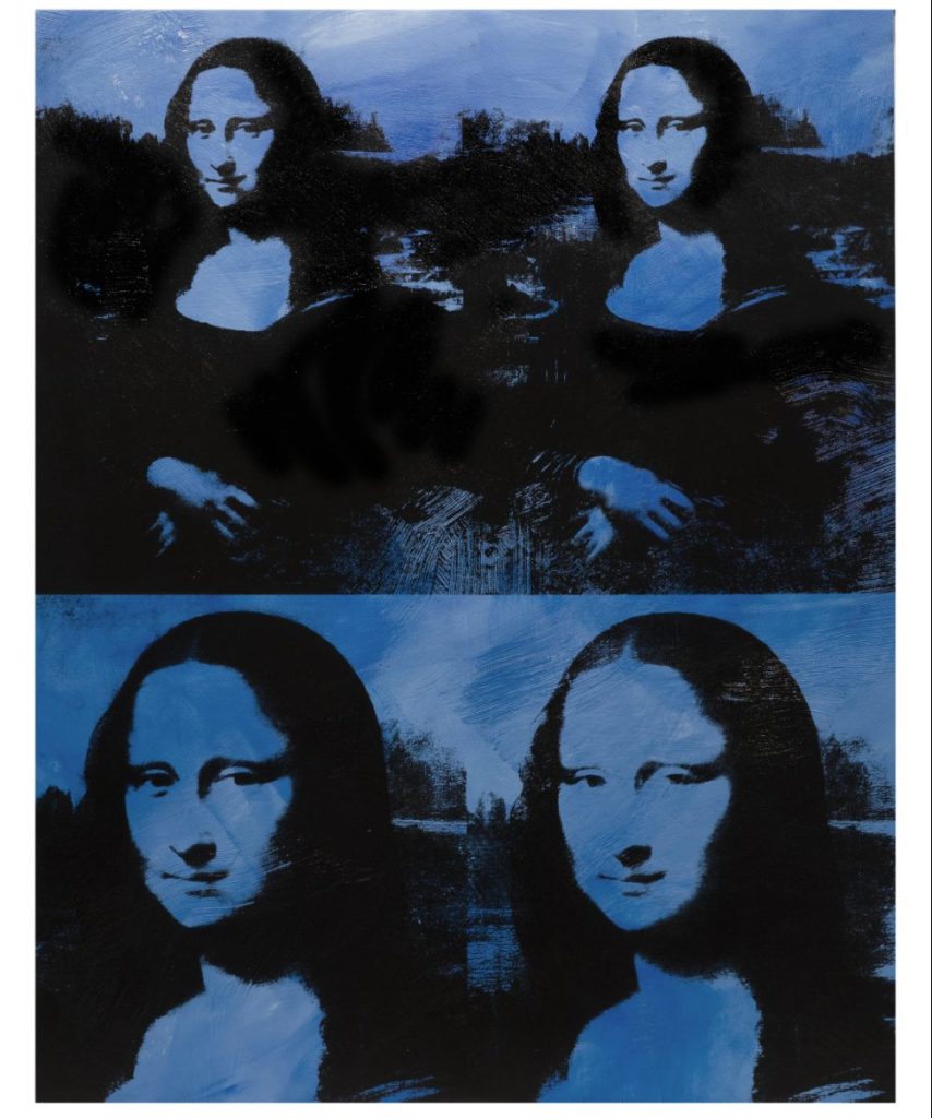 fine art print by Mona Lisa 2021 Silkscreen on canvas 127.5 × 100 cm. Signed and stamped on the back