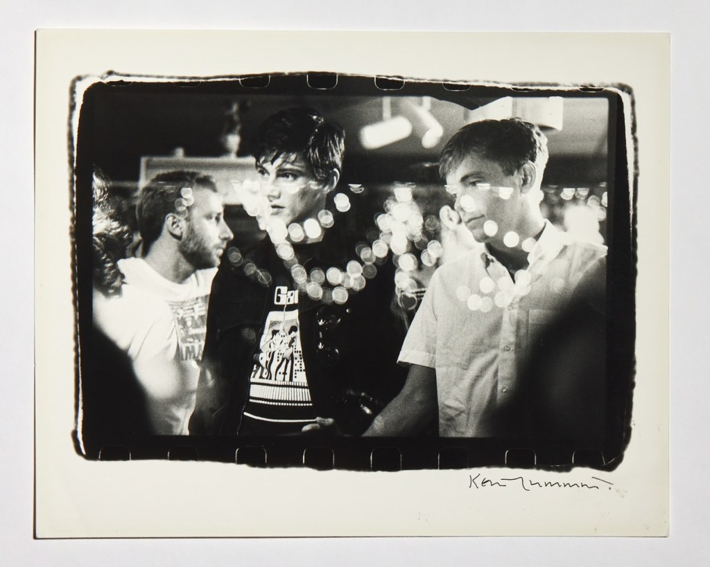 'New Order, The Funhouse at Paradise Garage, New York City, 7 July 1984' Silver gelatin. Signed on front. 20.3 x 25.3 cm