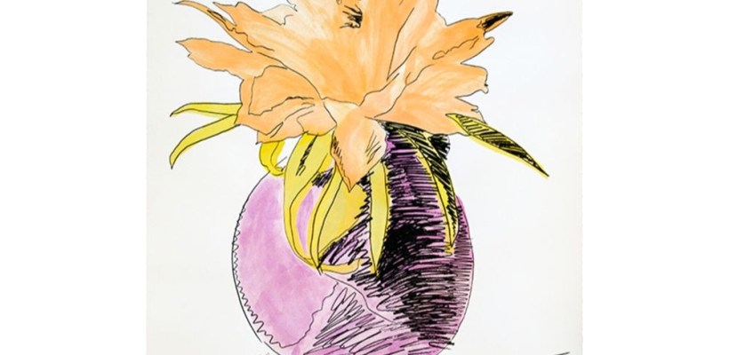 Warhol-Flowers-Hand-colored